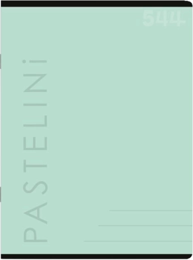 PASTELINI A5 Lined Notebook, Green, 40 Sheets