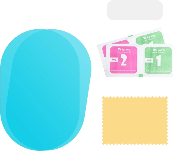 Water-Repellent Protective Film for Rearview Mirrors, 2 pcs