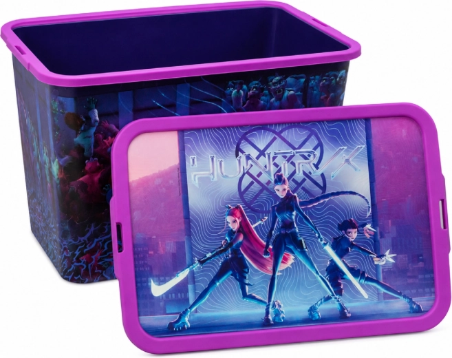 Kutija za pohranu K-Pop Demon Hunters s poklopcem na kopče 23 l