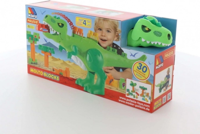 Set građevinskih dinosaura - 30 dijelova