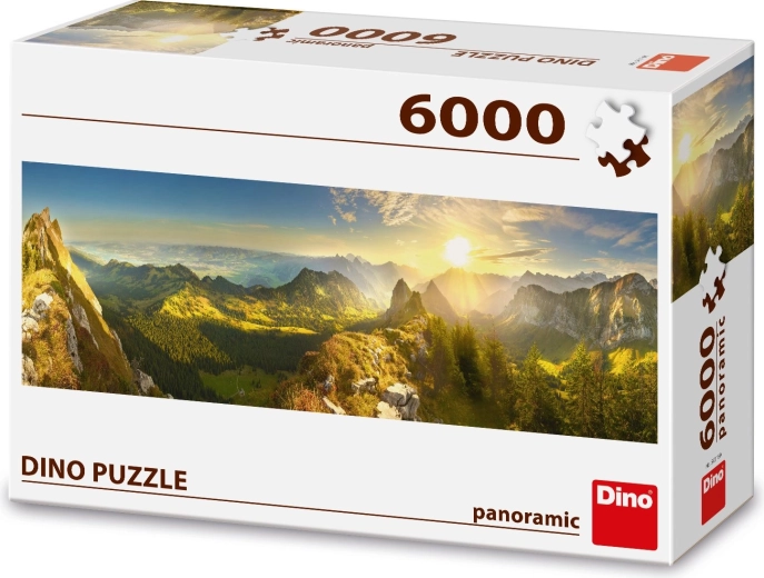 Panoramski krajolik Švicarske