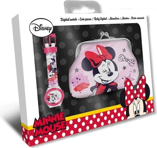Minnie Mouse gift set: watch and wallet in a box - 1 piece