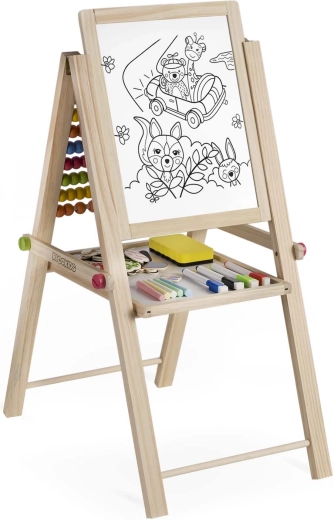 Dvostruka površina za crtanje: kreda i magnetski flomaster