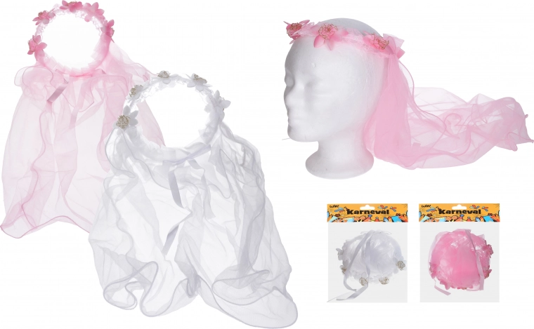 Karnevalska traka za kosu s velom