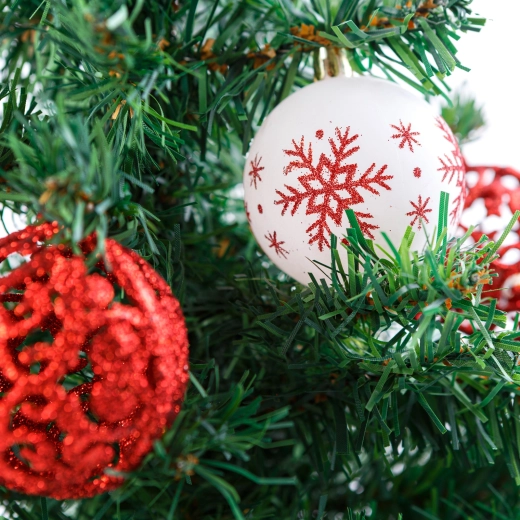 Set of Christmas tree baubles, 6 cm, 12 pieces