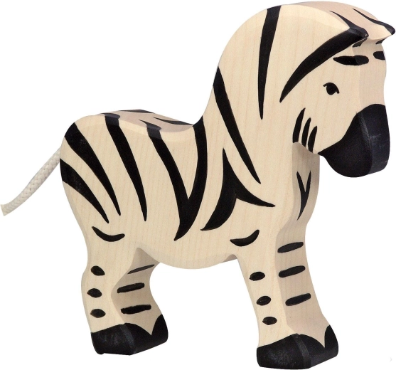 Holztiger Wooden Zebra Figurine - 1 piece