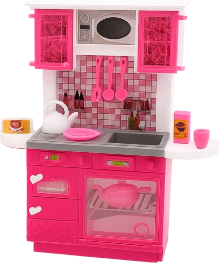 Realistična kuhinjska jedinica s pećnicom i sudoperom