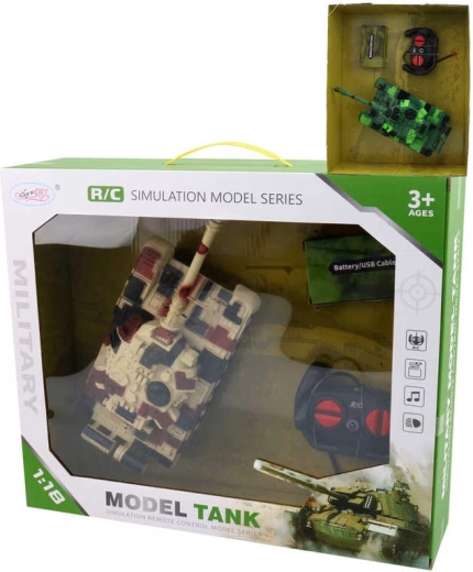 RC tenk na daljinsko upravljanje 27 MHz sa svjetlom i zvukom 1:18