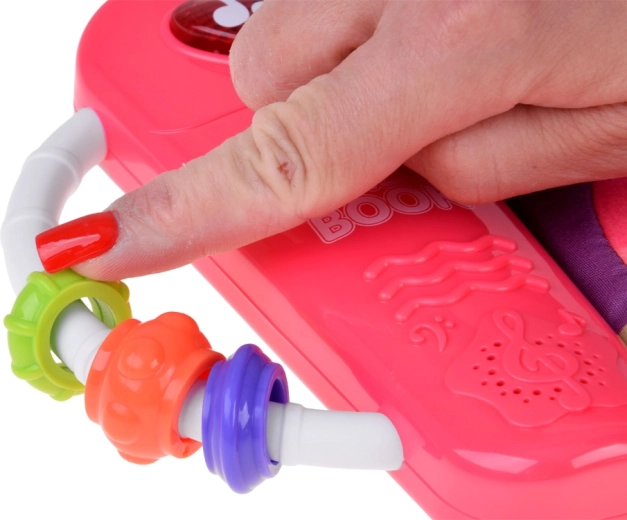 Silicone teether and sliding beads