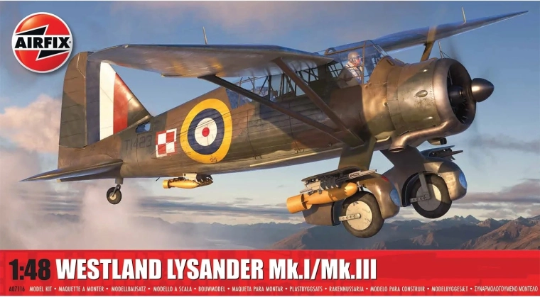 Plastični model aviona Westland Lysander Mk.I/Mk.III 1/48