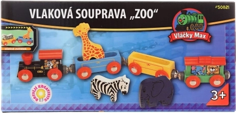 Vláčky Max Zoo Train Set