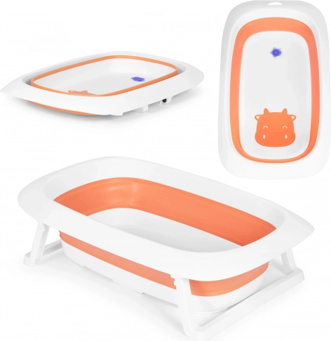 Sklopiva dječja kadica s ispustom 81 cm ECOTOYS – Narančasta