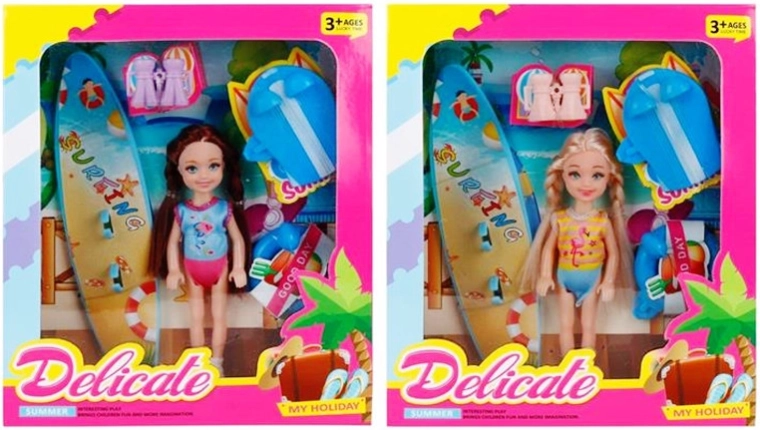Mini lutkica s dodacima za plažu