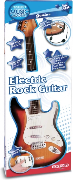 Rock električna gitara s mikrofonom