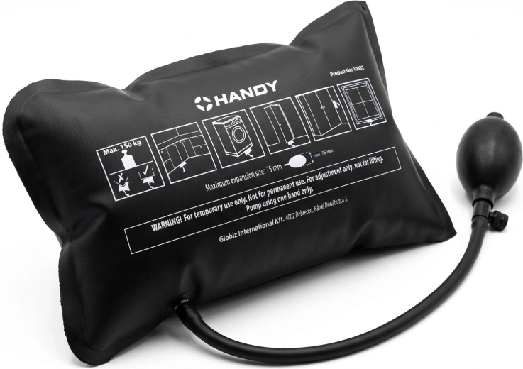 Installation air wedge with pump 190 × 120 mm, load capacity 150 kg