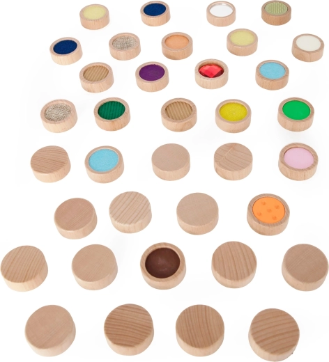 Matching and memory game: 36 pieces = 18 pairs