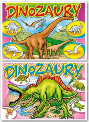 Bojanke dinosauri s naljepnicama
