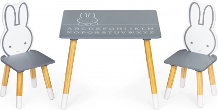 Dječji stol sa dvije stolice set namještaja Ecotoys