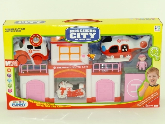 Pierot Firefighters – Interactive Rescue Set with Helicopter and Hospital
