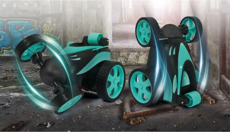 Stunt design and 360° front axle