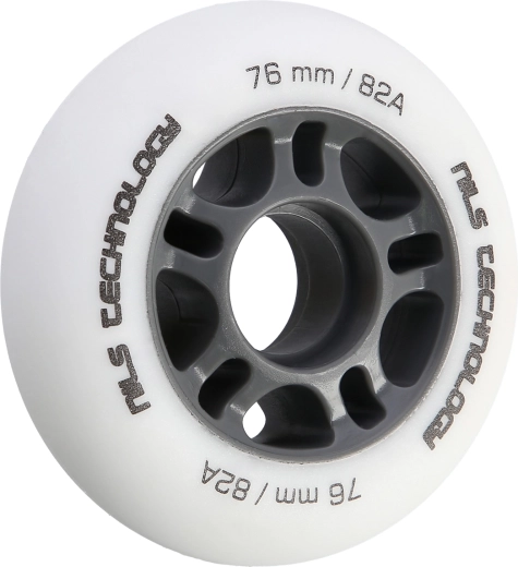 Matne kotači za inline klizaljke NILS Extreme 76 mm 82A, bijeli, set 4 kom