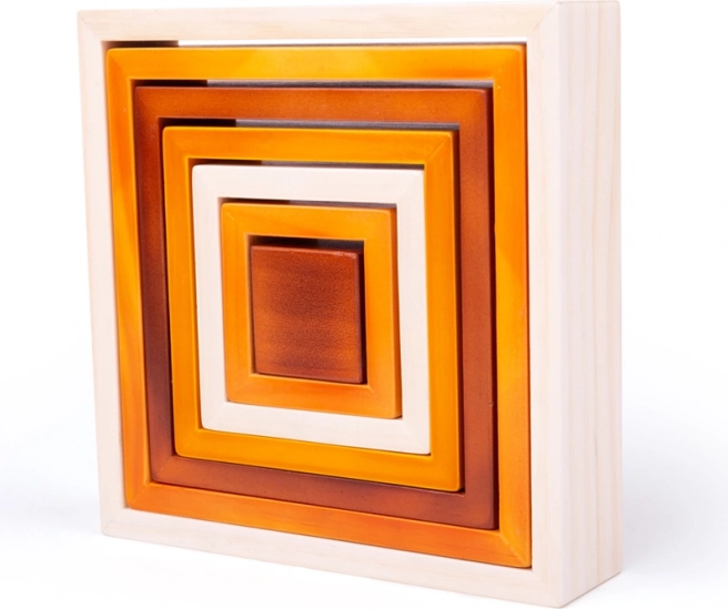 Bigjigs Toys drveni slagalici kvadrati za djecu