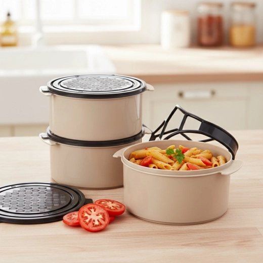 Tri zasebne posude za cjelovit ručak