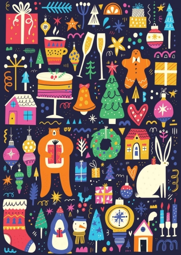 Puzzle zimski praznici 1000 dijelova Yazz