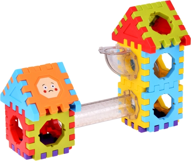 Marble run directly in the construction