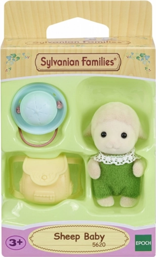 Lamb Emma – SYLVANIAN FAMILIES figure with hat and backpack