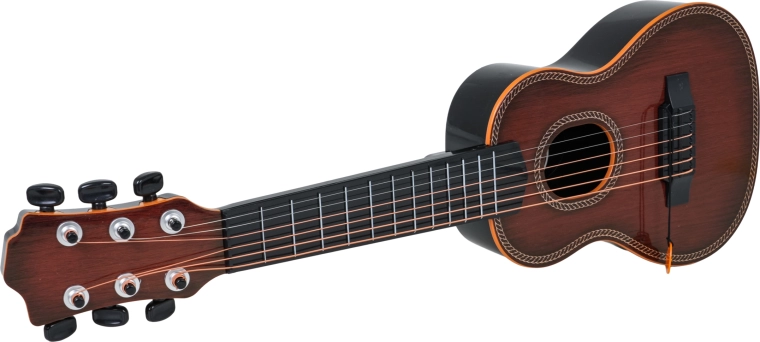 6 strings and tuning pegs