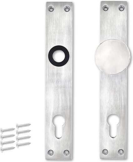 Aluminijski štit s gumbom za cilindrični uložak 90 mm bez kvake