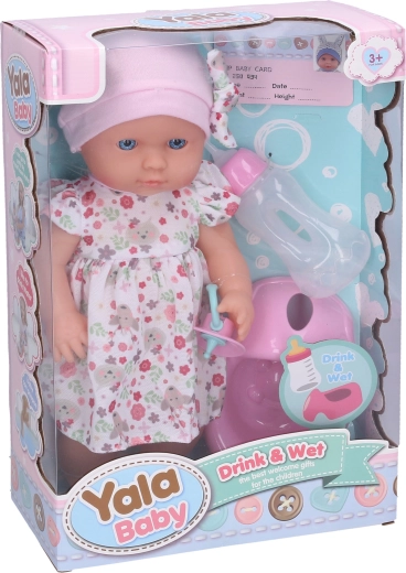 Beba koja piški s bočicom 30 cm