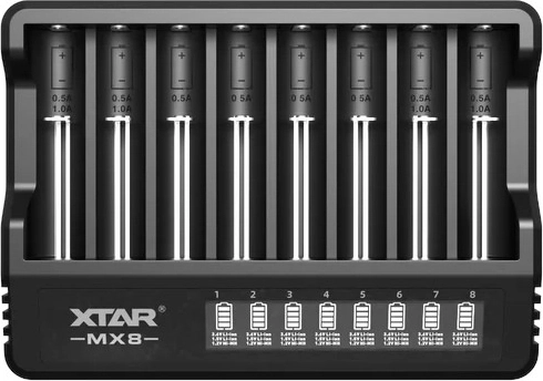 XTAR MX8 punjač akumulatora Li-ion i Ni-MH