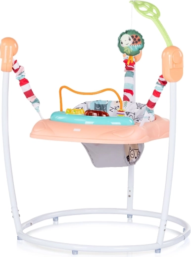 Chipolino skakutalo za bebe Jumpy Car ružičasto