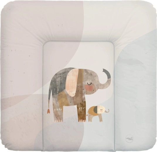 Ceba Baby mekana podloga za previjanje za komodu Basic Elephant Family 75 × 72 cm