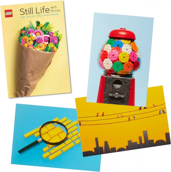 LEGO mrtva priroda s kockicama – set od 100 razglednica