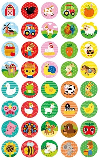 160 naljepnica s motivima farme