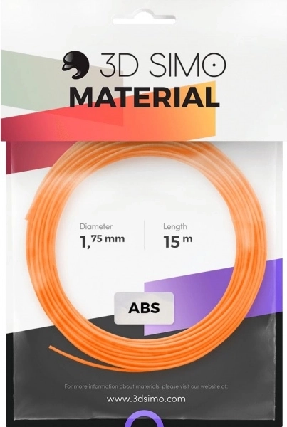 Filament ABS II pro 3D olovke i 3D tisak – set 15 m (narančasta, crna, bijela)
