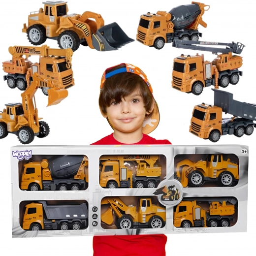 Woopie Veliki Set Građevinskih Vozila 6u1