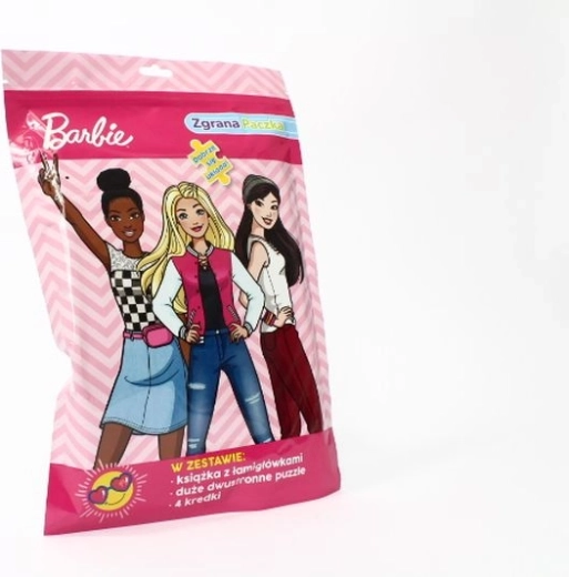 Barbie set aktivnosti s obostranom puzzlom i bojicama
