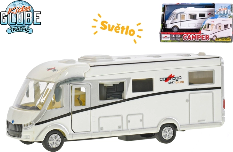 Kids Globe Traffic karavan CARTHAGO 16 cm s osvjetljenjem i povratnim hodom