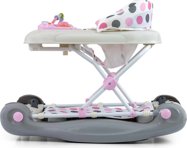 Adjustable height and floor-friendly wheels