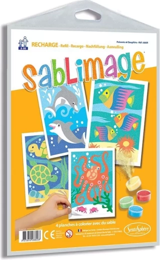 Sentosphere Sablimage sand pictures fish and dolphins - 1 piece