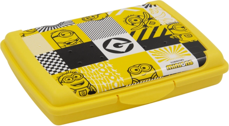 Minions yellow snack box 17 × 13 × 3.5 cm