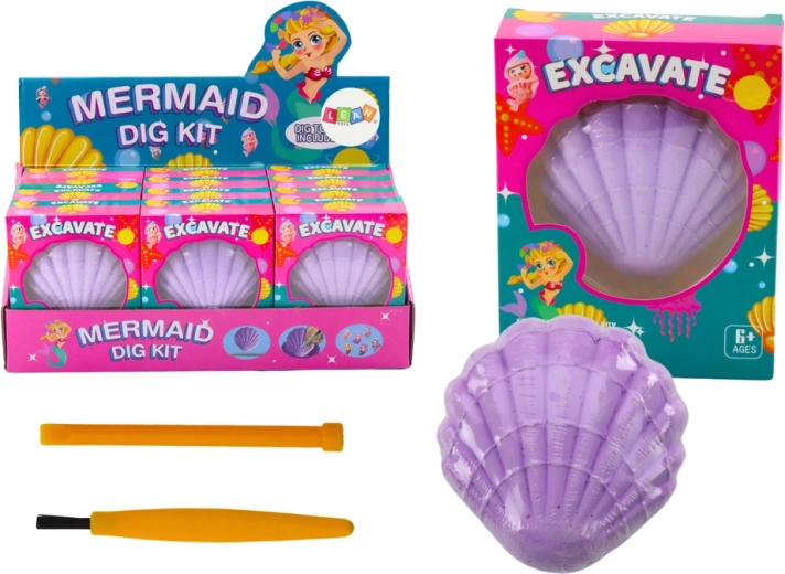 Arheološki set Sirena u školjci Kist za dlijeto