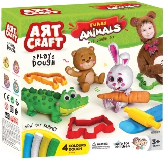 Art Craft set za modeliranje zabavne životinje 200 g