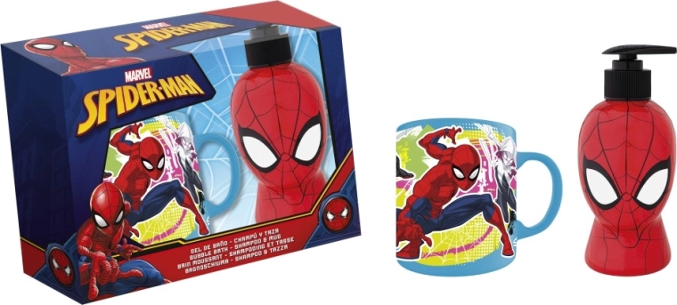 Poklon set pjena za kupanje i šampon 300 ml s šalicom SPIDERMAN