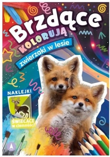 Little Drivers Color: Forest Animals with Glow-in-the-Dark Stickers