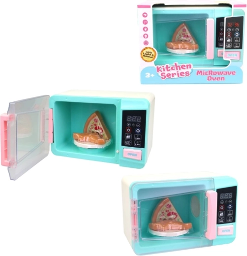 Children's battery-powered microwave oven - 1 piece